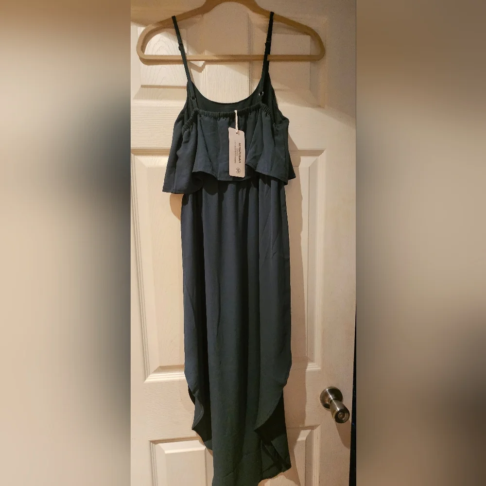 Beach Sundress Hunter Green size Small - Picture 6 of 7